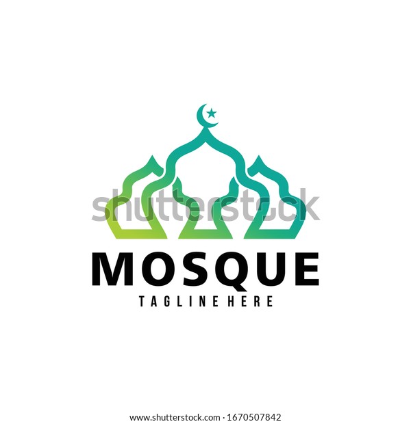 Mosque Logo Icon Vector Isolated Stock Vector (Royalty Free) 1670507842