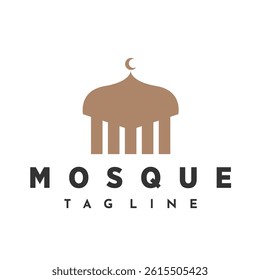 mosque logo. islamic icon logo