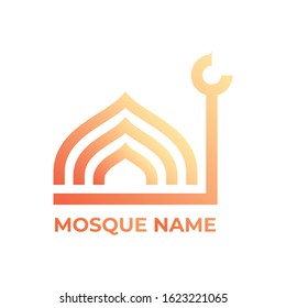 Mosque Logo. Minimalist Islamic Logo.