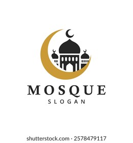 mosque logo , religious islamic inspiration icon