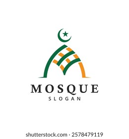 mosque logo , religious islamic inspiration icon