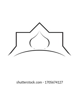 mosque logo stock vektor template