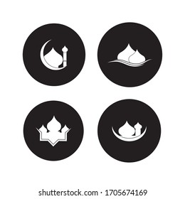 Moschee-Logo-Vorlage für Vektorgrafik