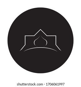 mosque logo stock vektor template