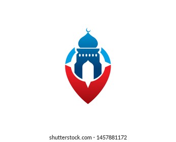 Mosque logo symbol or icon template