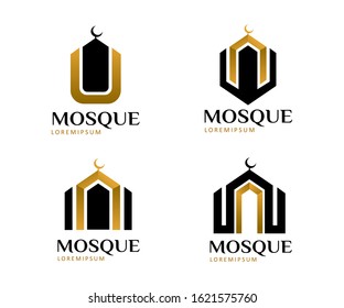 mosque logo symbol or icon template