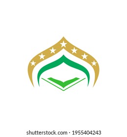 The mosque logo is a symbol of the mosque which is given 7 stars