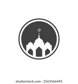 Mosque Logo Template Design illustration 