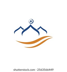Mosque Logo Template Design illustration 