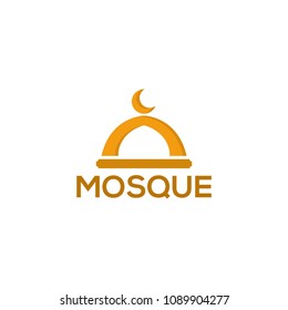 mosque logo template design vector
