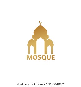 Mosque Logo Template Design Vector, Emblem, Design Concept, Creative Symbol, Icon