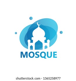 Mosque Logo Template Design Vector, Emblem, Design Concept, Creative Symbol, Icon