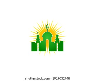 Mosque Logo Template Design Vector