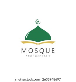 mosque logo template design vector  emblem  concept design  creative symbol  icon