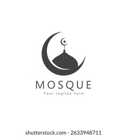 mosque logo template design vector  emblem  concept design  creative symbol  icon