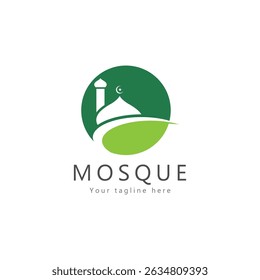 mosque logo template design vector  emblem  concept design  creative symbol  icon