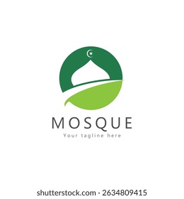 mosque logo template design vector  emblem  concept design  creative symbol  icon