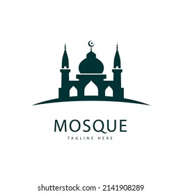 Mosque Logo Template, Islamic Concept Design  Creative Symbol