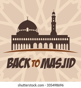 mosque logo template. masjid logo template.