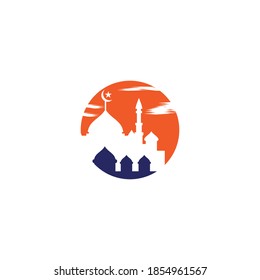 Mosque Logo Template vector symbol nature