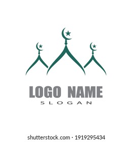Mosque Logo Template vector symbol illustration design