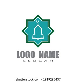 Mosque Logo Template vector symbol illustration design