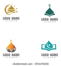 Mosque Logo Template vector symbol illustration design