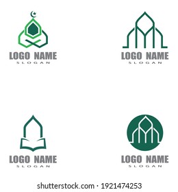Mosque Logo Template vector symbol illustration design