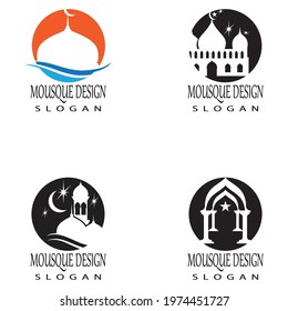 Mosque Logo Template vector symbol illustration design