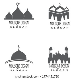 Mosque Logo Template vector symbol illustration design