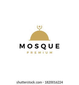 ilustración de icono del vector del logotipo de la mezquita