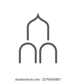 Mosque Logo Vector Icon Template Illustration