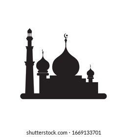 Mosque logo vector Illustration design template