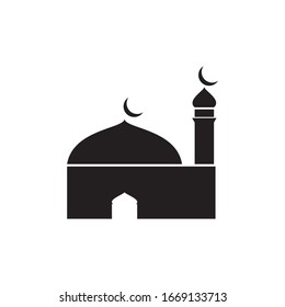 Mosque logo vector Illustration design template