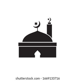 Mosque logo vector Illustration design template