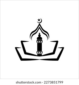 Mosque logo vector Illustration design template	