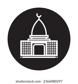 Mosque logo vector illustration symbol design