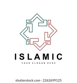 Logo De La Mezquita, Vector Islámico, Diseño Del Día Islámico Del Ramadán, Eid Eid Y Eidul Adha