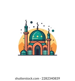 mosque logo vector, mosque symbol