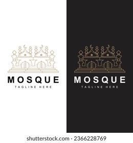 Mosque Logo Vector Symbol Illustration Design