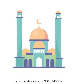 Moschee masjid Building Architecture Gebet Design Vektorgrafik eps.10