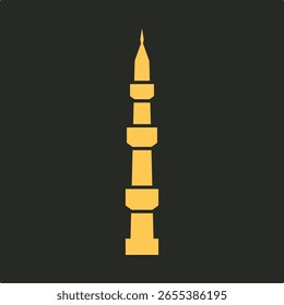 Moschee Minarett trendy applizierbare wichtige Vektor Illustration Design charmant bunten Hintergrund.eps