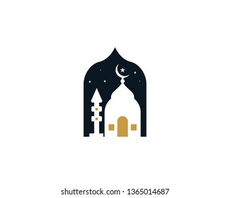 Mosque moslem icon design vector illustration