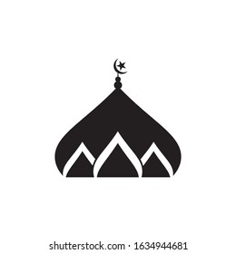 Mosque Moslem icon vector Illustration design template