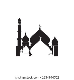 Mosque Moslem icon vector Illustration design template