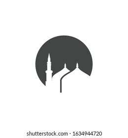 Mosque Moslem icon vector Illustration design template