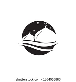 Moschee Moslem Symbol Vektorillustration Illustration Design-Vorlage