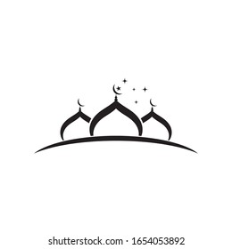 Mosque Moslem icon vector Illustration design template