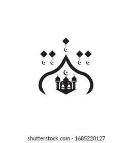Icono Mezquita Icono vector Ilustración plantilla de diseño
