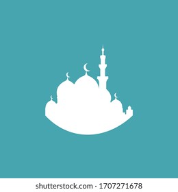 Mosque Moslem icon vector Illustration design template
